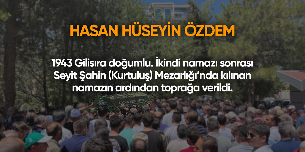 Konya'da bugün vefat edenler | 12 Ağustos 2026 7